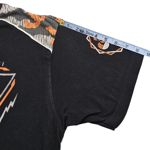 Affliction Shirt Men's XXL Short Sleeve Black Tactical Sport Camo Graphic Tee - Picture 11 of 12